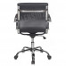 Кресло руководителя Бюрократ Ch-993-Low черный экокожа низк.спин. крестовина металл хром CH-993-LOW/BLACK