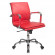 Кресло руководителя Бюрократ Ch-993-Low красный экокожа низк.спин. крестовина металл хром CH-993-LOW/RED, 1263-02