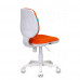 Кресло детское Бюрократ CH-W213 оранжевый TW-96-1 крестовина пластик пластик белый CH-W213/TW-96-1