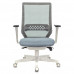 Кресло руководителя Бюрократ EXPERT серый сиденье голубой 38-405 сетка/ткань с подголов. крестовина пластик EXPERT WHITE BLUE