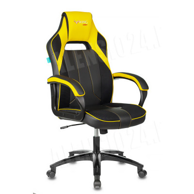 Кресло игровое Zombie VIKING 2 AERO черный/желтый текстиль/экокожа крестовина пластик VIKING 2 AERO YELLOW