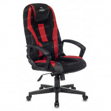 Кресло игровое Zombie 9 черный/красный текстиль/экокожа крестовина пластик ZOMBIE 9 RED