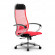 Кресло МЕТТА В 1m 4/K131 красная спинка красная сидушка сетка основание 17834 хром, 1409-04