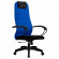 Кресло SU-BK130-10 синяя спинка черная сидушка основание PL пластик, 1531-04