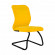 Кресло SU-Mr-4 желтый велюр основание полозья 008 черный, 999-04
