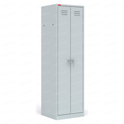 Двухсекционный металлический шкаф ШРМ-22 для одежды 1860х600х500 мм