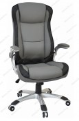 Кресло CX-0395H кожзам черно-серый