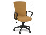 Кресло RT-2005-1 ткань коричневая, пластик черный