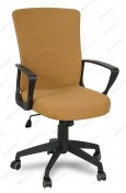 Кресло RT-2005-1 ткань коричневая, пластик черный