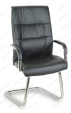 Кресло RT-333A черный кожзам, полозья хром