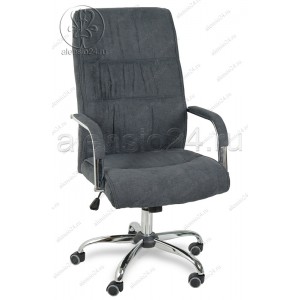 Кресло руководителя RT-333A ткань темно-серый, хром