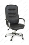 Кресло BY-9503 черный кожзам, хром