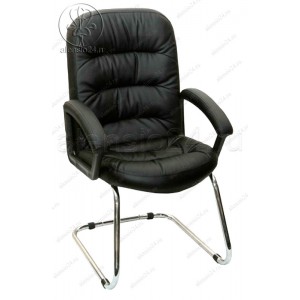 Кресло Фортуна П (062) черная на полозьях