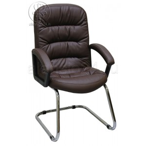 Кресло Фортуна П (062) коричневый на полозьях