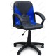 Кресло Фортуна 1 черная вставки синие