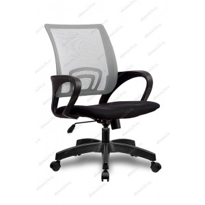 Кресло SU-CS-9 сетка спинка красная, сиденье черное